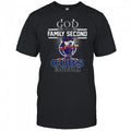 Snoopy God First Family Second Then Chicago Cubs Baseball T Shirt