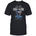 Snoopy God First Family Second Then Los Angeles Dodgers Baseball T Shirt