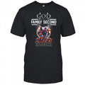 Snoopy God First Family Second Then New York Mets Baseball T Shirt