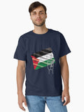 Gaza Peace Free Palestine V Hand Peace Symbol Stop Genocide Classic T Shirt T Shirt Trending 2025 Daily Comfort Wear