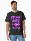 Free Markets Free People Pixel Glitter Classic T Shirt T Shirt Best Seller Look Fan Favorite