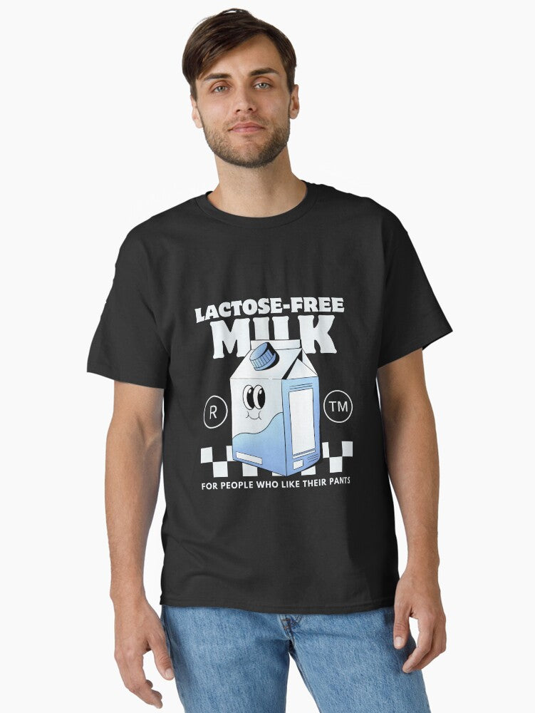 Lactose free milk people Classic T Shirt T Shirt Aesthetic Fit Daily Comfort Wear
