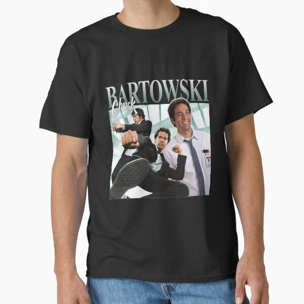 "Chuck Bartowski Retro Homage Design" Classic T-Shirt for Sale by Cassiecasmarie