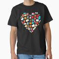 "Heart Of Books" Classic T-Shirt for Sale by BetterDesigns4U