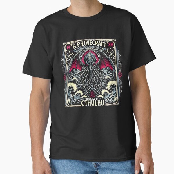 "H.P. Lovecraft's The Call Of Cthulhu" Classic T-Shirt for Sale by OxideArtStudio