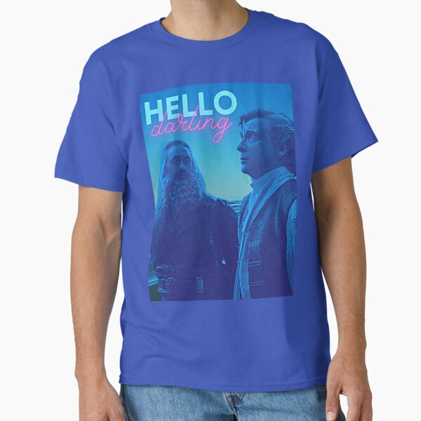 "Hello Darling! OFMD Our Flag Means Death Blackbeard Gazes At Stede Bonnet " Classic T-Shirt for Sale by LisaKHafey