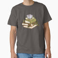 "Book and Tea at the Library" Classic T-Shirt for Sale by hwainio