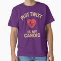 "Plot Twist Is My Cardio – Funny Fitness Quote Design" Classic T-Shirt for Sale by Greemo