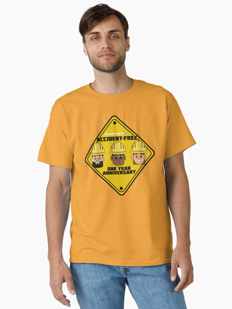 One Year Accident Free Classic T Shirt T Shirt Premium Quality Daily Comfort Wear