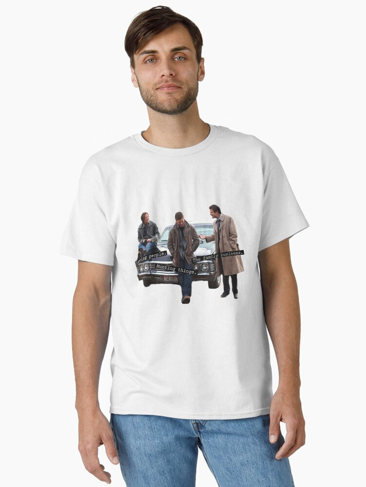 Saving People Hunting Things The Family Business Classic T Shirt T Shirt Aesthetic Fit High CTR Pick