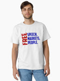 free speech markets people Classic T Shirt T Shirt Best Seller Look High Search Demand