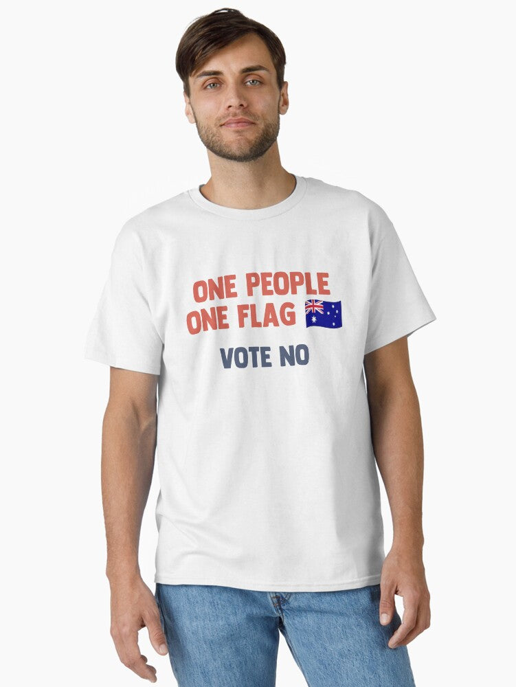 One People One Flag Vote No Classic T Shirt T Shirt Aesthetic Fit High Search Demand