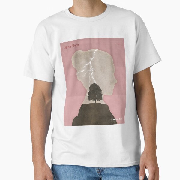 "Jane Eyre, Charlotte Brontë Literary Art for Book Lovers" Classic T-Shirt for Sale by RedHillPrints