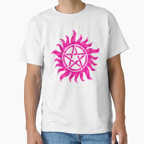 "Pink Anti-Possession Symbol (White)" Classic T-Shirt for Sale by DeanGirlPrints