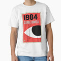 "1984 by George Orwell" Classic T-Shirt for Sale by booksnbobs