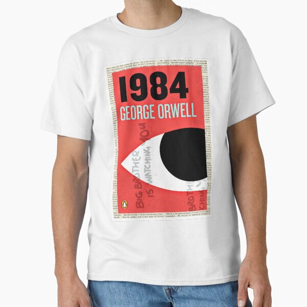 "1984 by George Orwell" Classic T-Shirt for Sale by booksnbobs