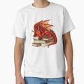 "Red Dragon And Books" Classic T-Shirt for Sale by TheAnimalZ00