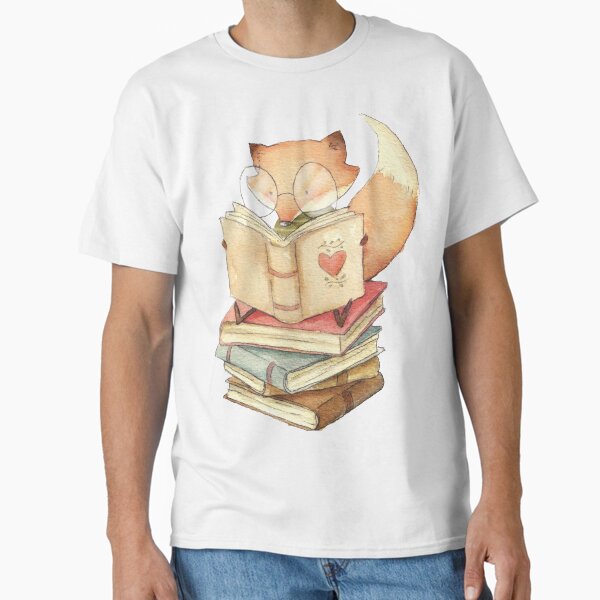 "Book Lover" Classic T-Shirt for Sale by mikekoubou
