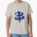 "Buffy The Vampire Slayer 'B' v4.0" Classic T-Shirt for Sale by obsidiandream