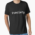 "'fsociety' Mr Robot Quote Print" Essential T-Shirt for Sale by siankjellberg
