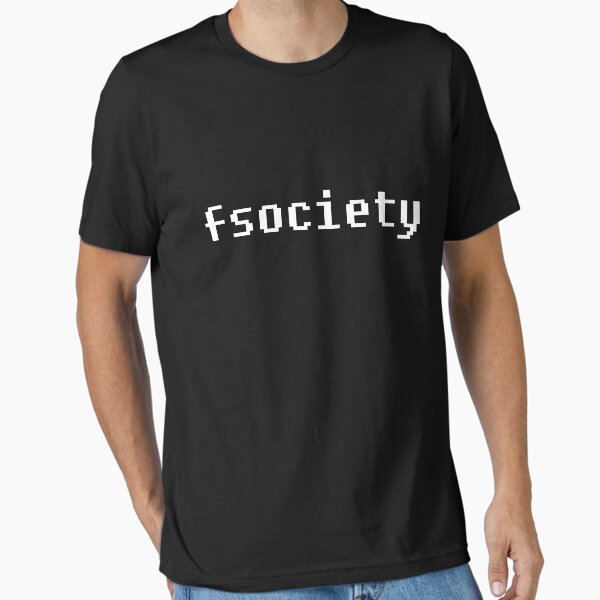 "'fsociety' Mr Robot Quote Print" Essential T-Shirt for Sale by siankjellberg