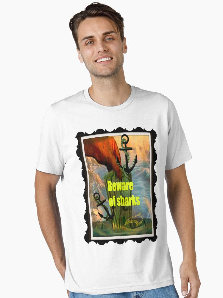 beware of sharks Essential T Shirt T Shirt Trending 2025 Fan Favorite