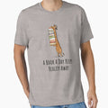 "Funny Giraffe Holding a Stack of Books - A Book A Day Keeps Reality Away - Book Lover Shirt, Phone Cases And Other Gift" Essential T-Shirt for Sale by MemWear
