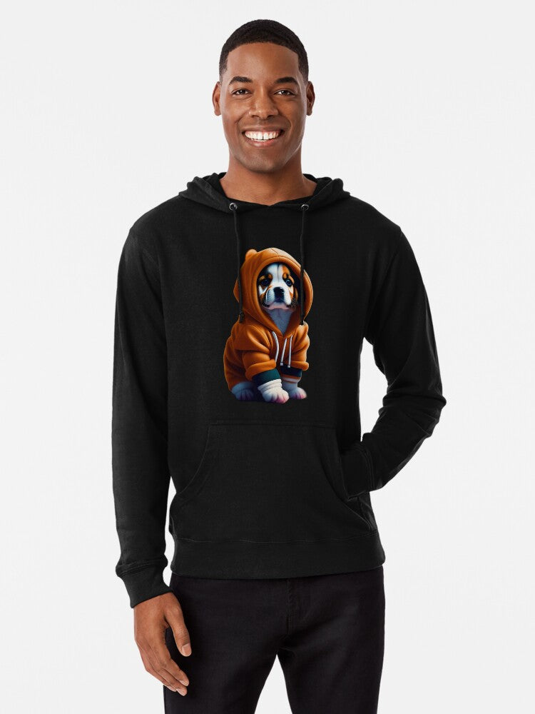 "Custom Dog Illustration for T-Shirts - Personalized Pet Art for Dog Lovers" Lightweight Hoodie