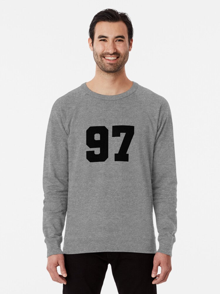 97 ninety seven black soccer league Lightweight Sweatshirt T Shirt Premium Print