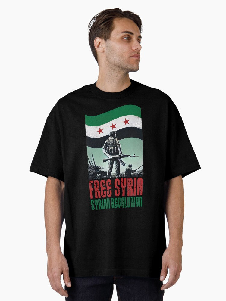 free syria syrian revolution Oversized T Shirt T Shirt Viral US Style High CTR Pick