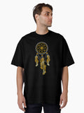 Golden Dreamcatcher Oversized T Shirt T Shirt Viral US Style High Search Demand