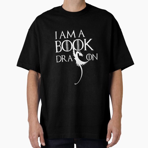 "I Am A Book Dragon" Oversized T-Shirt for Sale by UllUDesign
