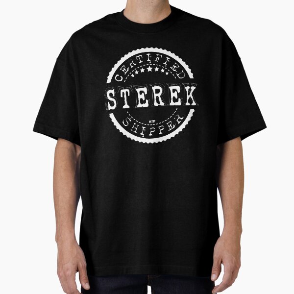 "Certified Sterek Shipper (White Stamp)" Oversized T-Shirt for Sale by AlexVR