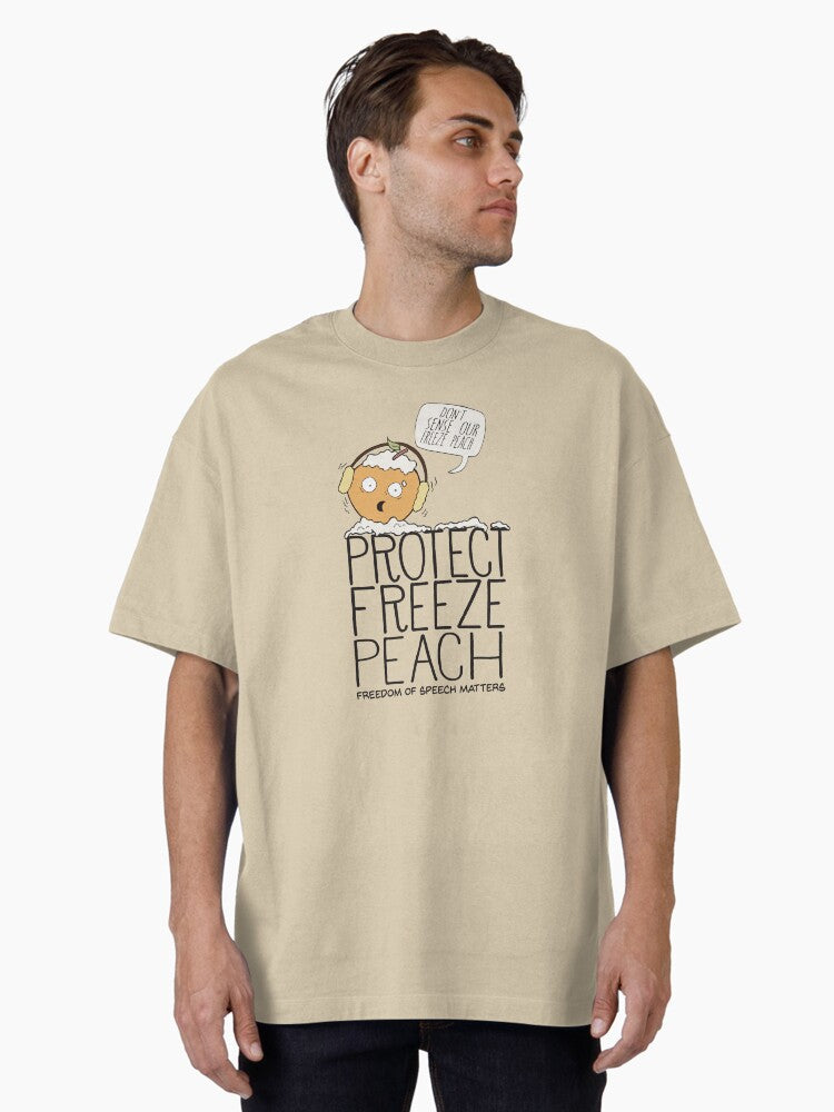 Protect Free Speech Freeze Peach Oversized T Shirt T Shirt Trending 2025 High CTR Pick