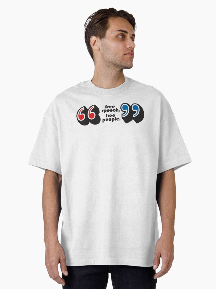 Free Speech Free People black Oversized T Shirt T Shirt Aesthetic Fit High Search Demand