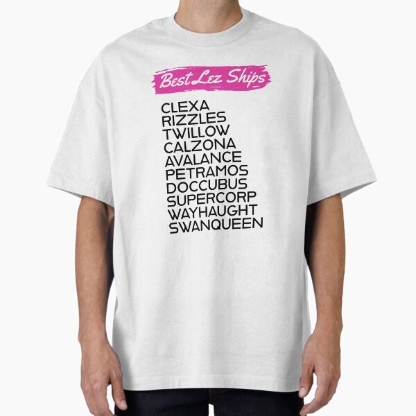 "Lesbian TV Ships" Oversized T-Shirt for Sale by ScorpiosGraphx