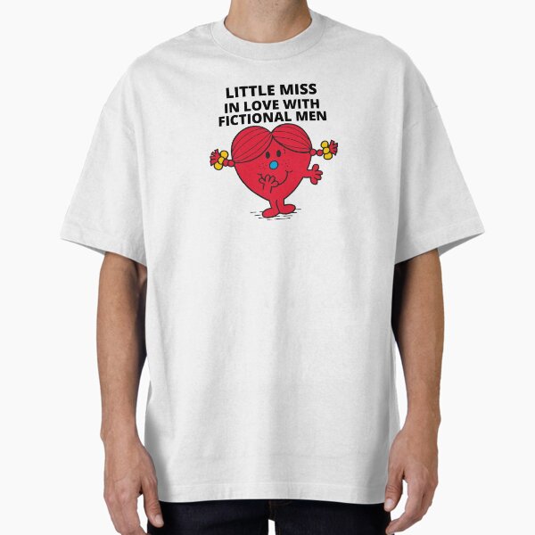 "little miss in love with fictional men" Oversized T-Shirt for Sale by sarahswiftie