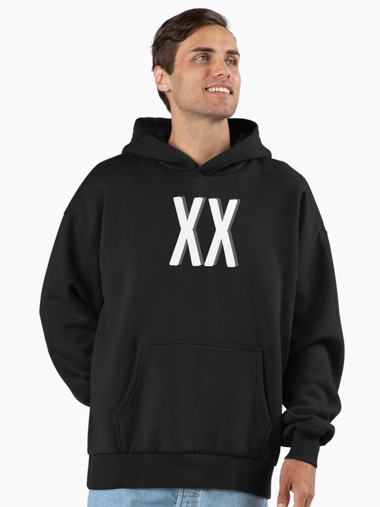 Roman numeral XX Premium Oversized Hoodie Hoodie Minimal Style