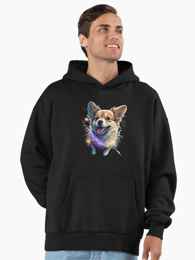 "Custom Dog Illustration for T-Shirts - Personalized Pet Art for Dog Lovers" Premium Oversized Hoodie