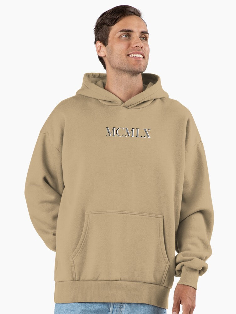 Roman Numeral 1960 Premium Oversized Hoodie Hoodie Gift Ready