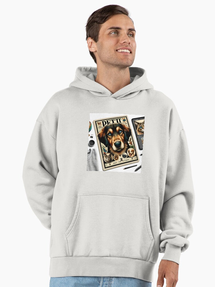 "Furry Friends: Customized Pet Portraits" Premium Oversized Hoodie