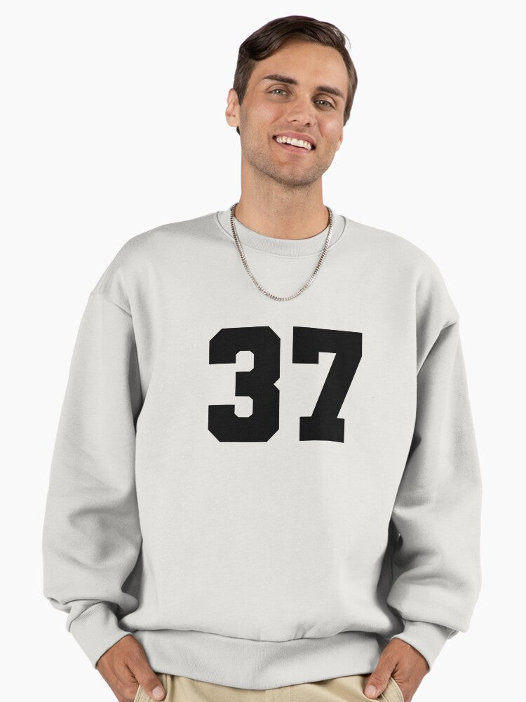 37 thirty seven black soccer league Premium Oversized Sweatshirt T Shirt Gift Ready