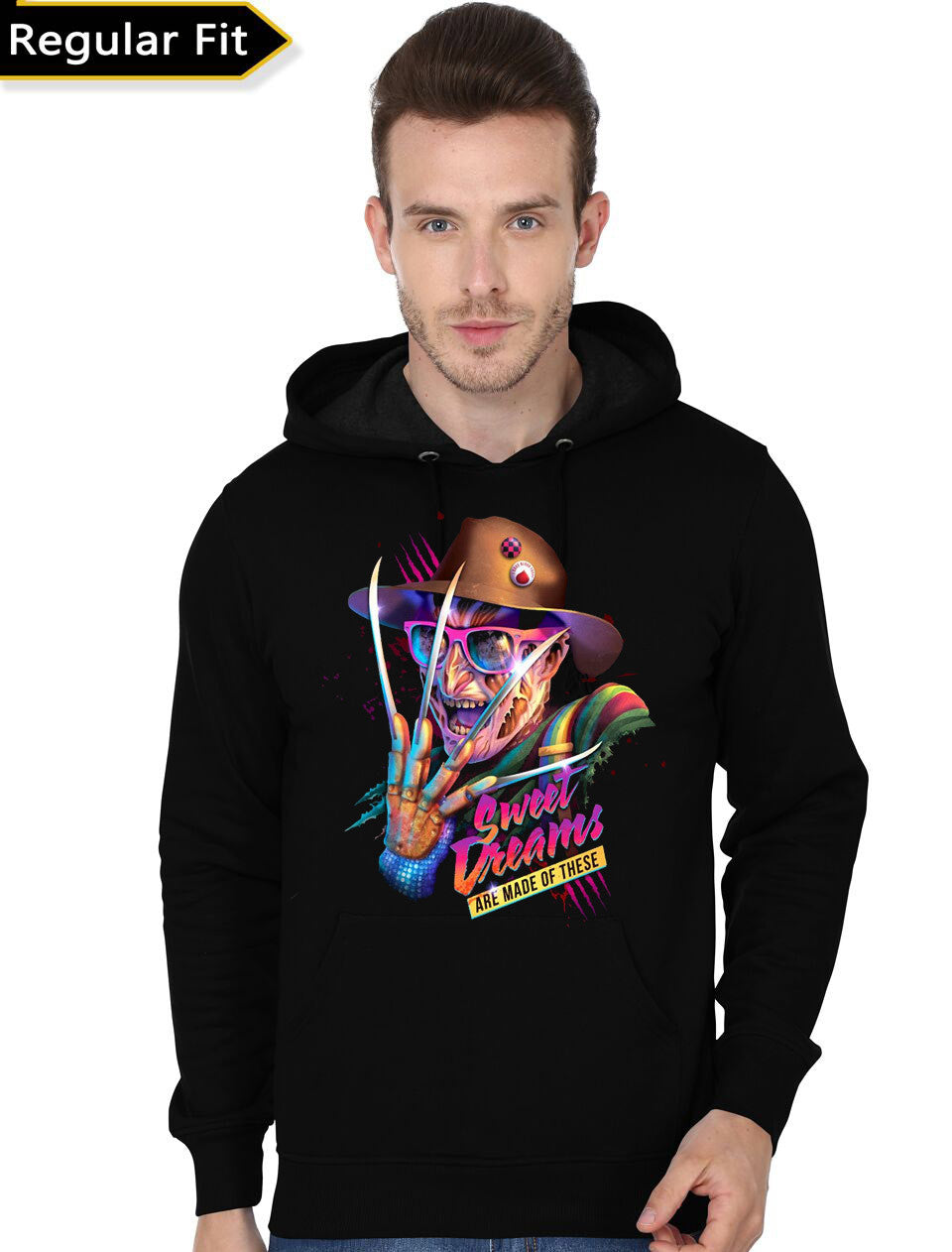 Rocky Davies 80s Villain Black Hoodie