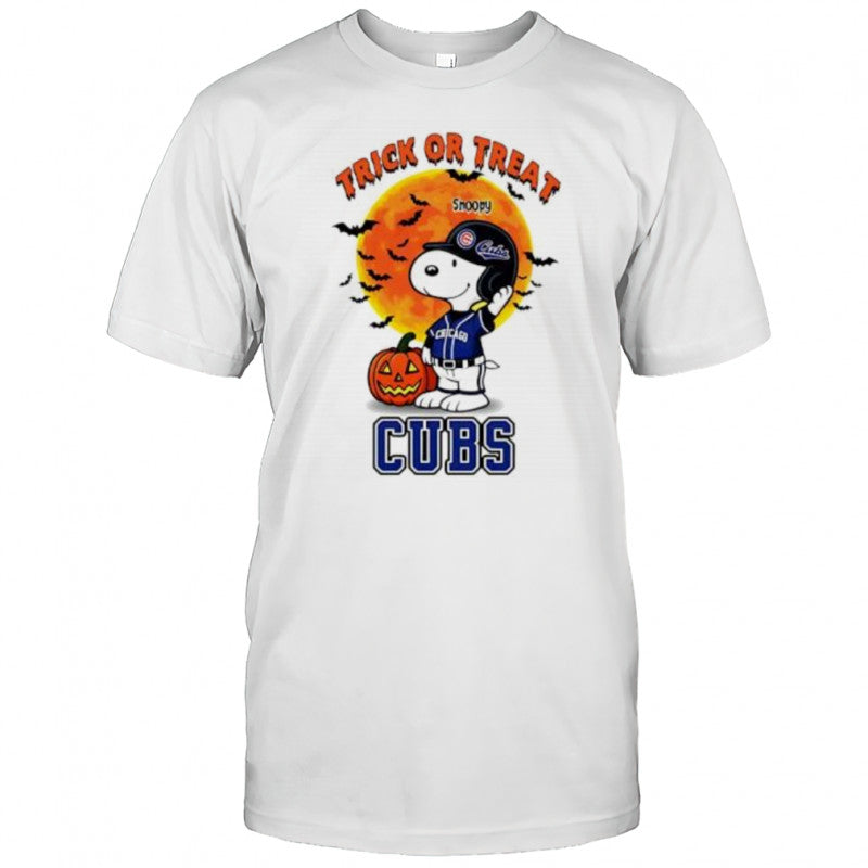 Trick or Treat Chicago Cubs Snoopy Halloween shirt