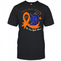 Uterine Cancer Awareness no one fights alone Detroit Tigers shirt